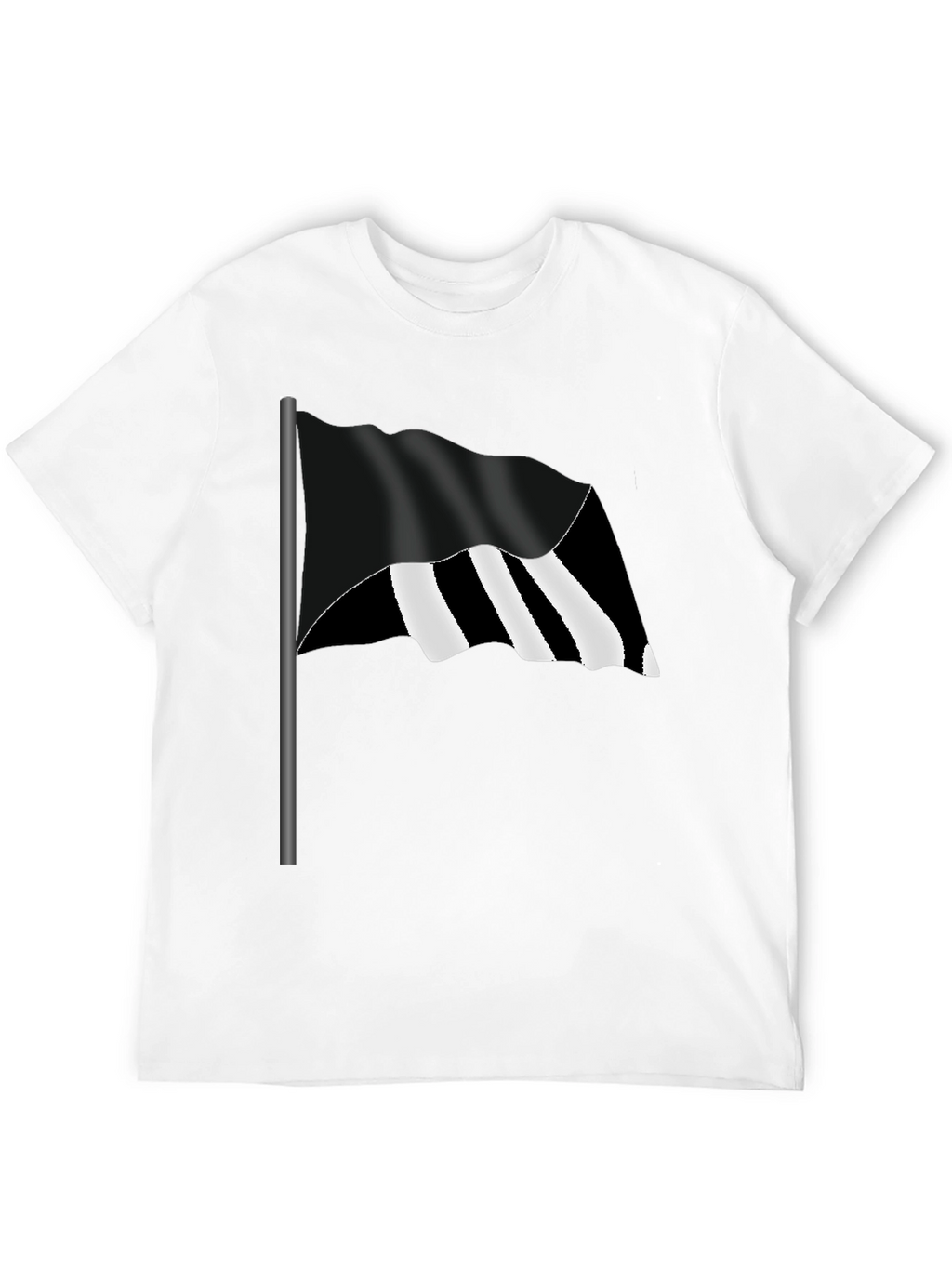 Striped Flag Graphic Tee - Bold Style