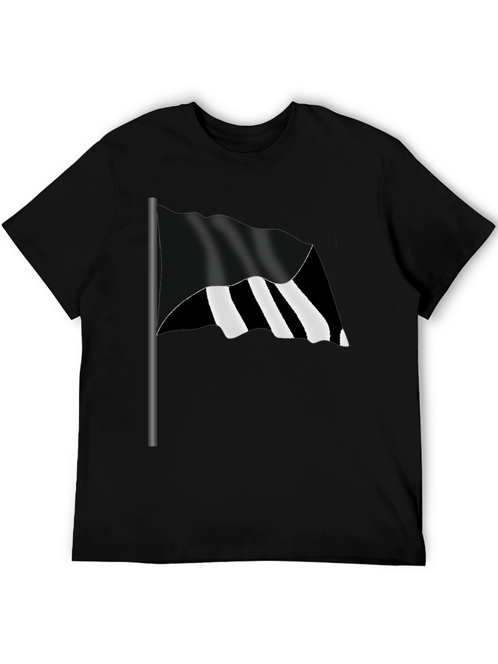 Striped Flag Graphic Tee - Bold Style
