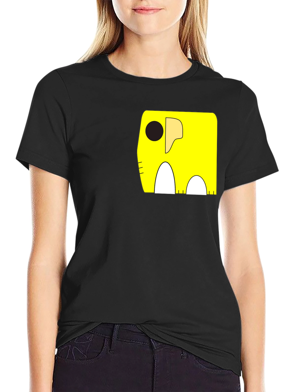 Cartoon Elephant Pocket T-Shirt