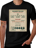 Photography Cheat Sheet T-Shirt - Camera Settings Guide Tee