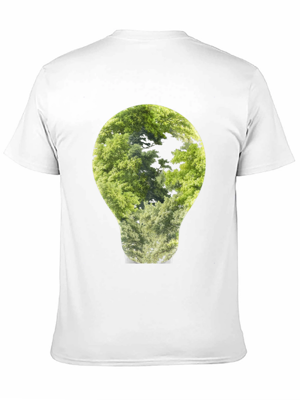 Nature Bulb Graphic Tee - Black Cotton Blend