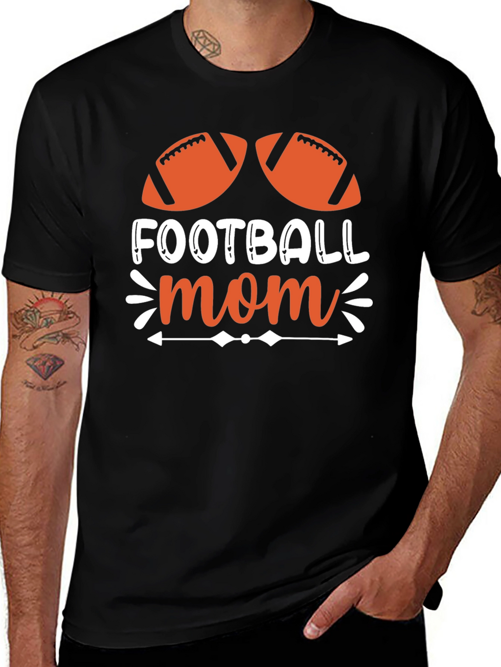 Football Mom Graphic T-Shirt