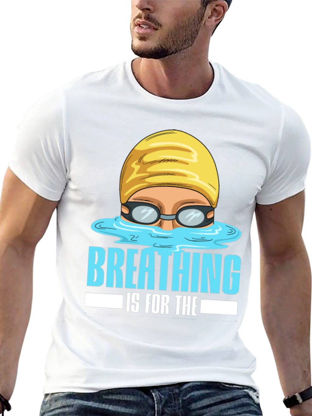 Breathing Is For The Weak Swimmer T-Shirt