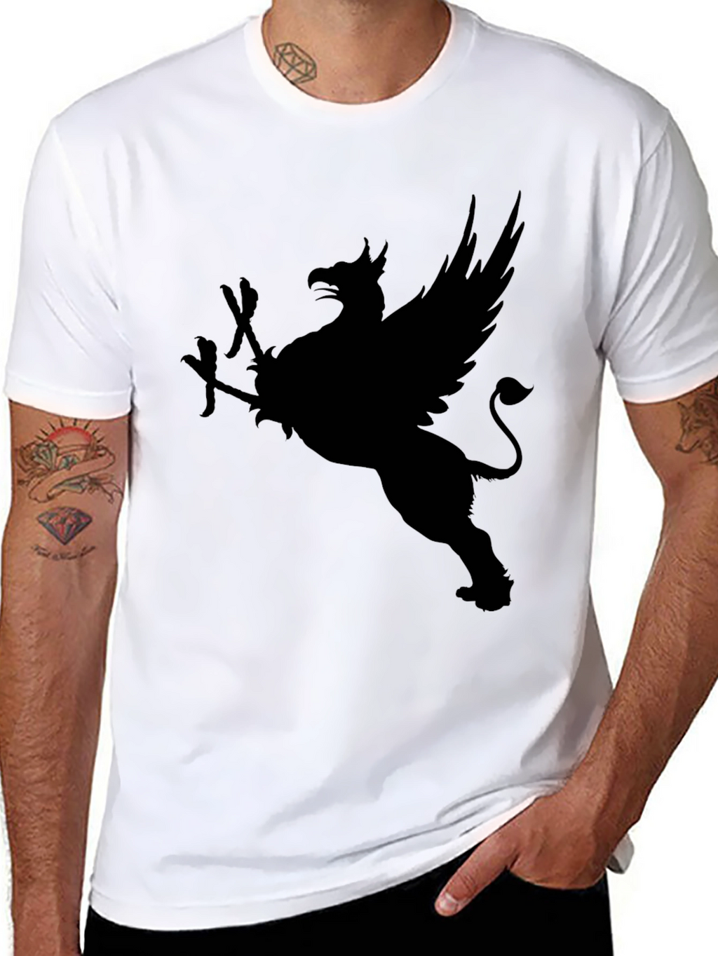 Griffin Graphic Tee - Mens Black T-Shirt