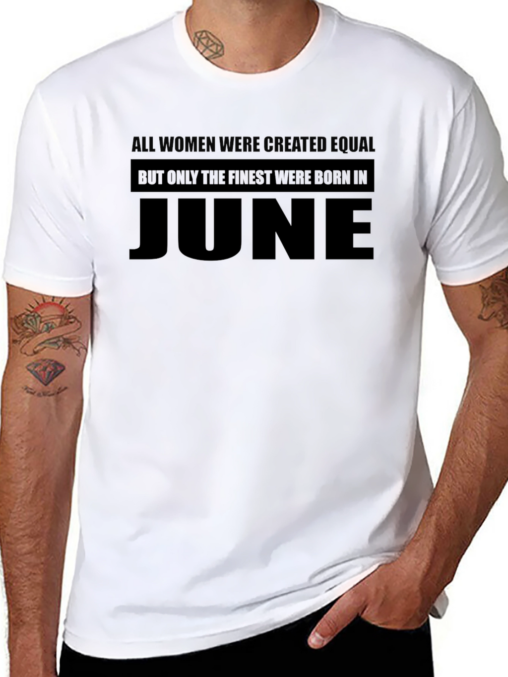 Finest Women Born in June Black T-Shirt