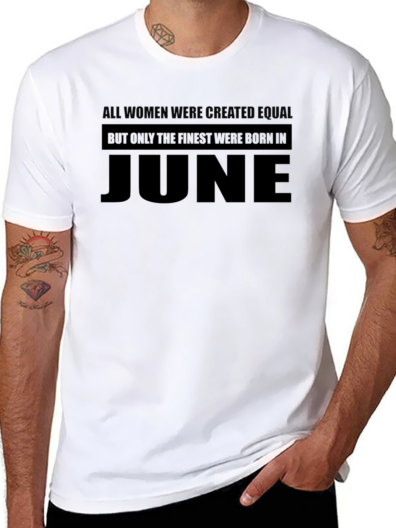 Finest Women Born in June Black T-Shirt