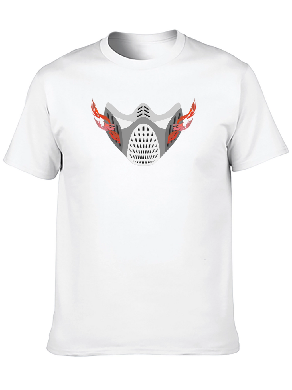 Flaming Mask Graphic T-Shirt