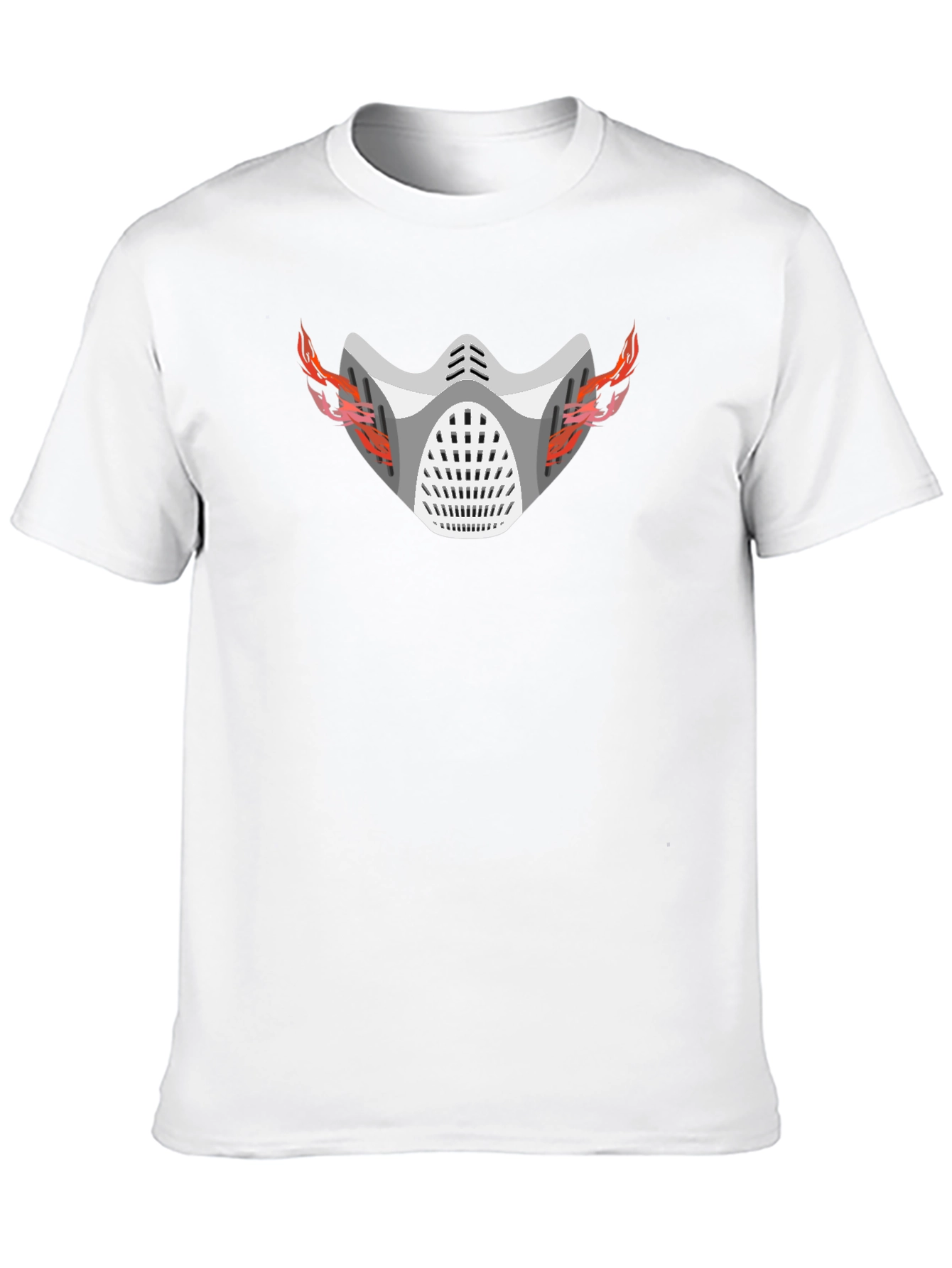 Flaming Mask Graphic T-Shirt