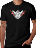 Flaming Mask Graphic T-Shirt