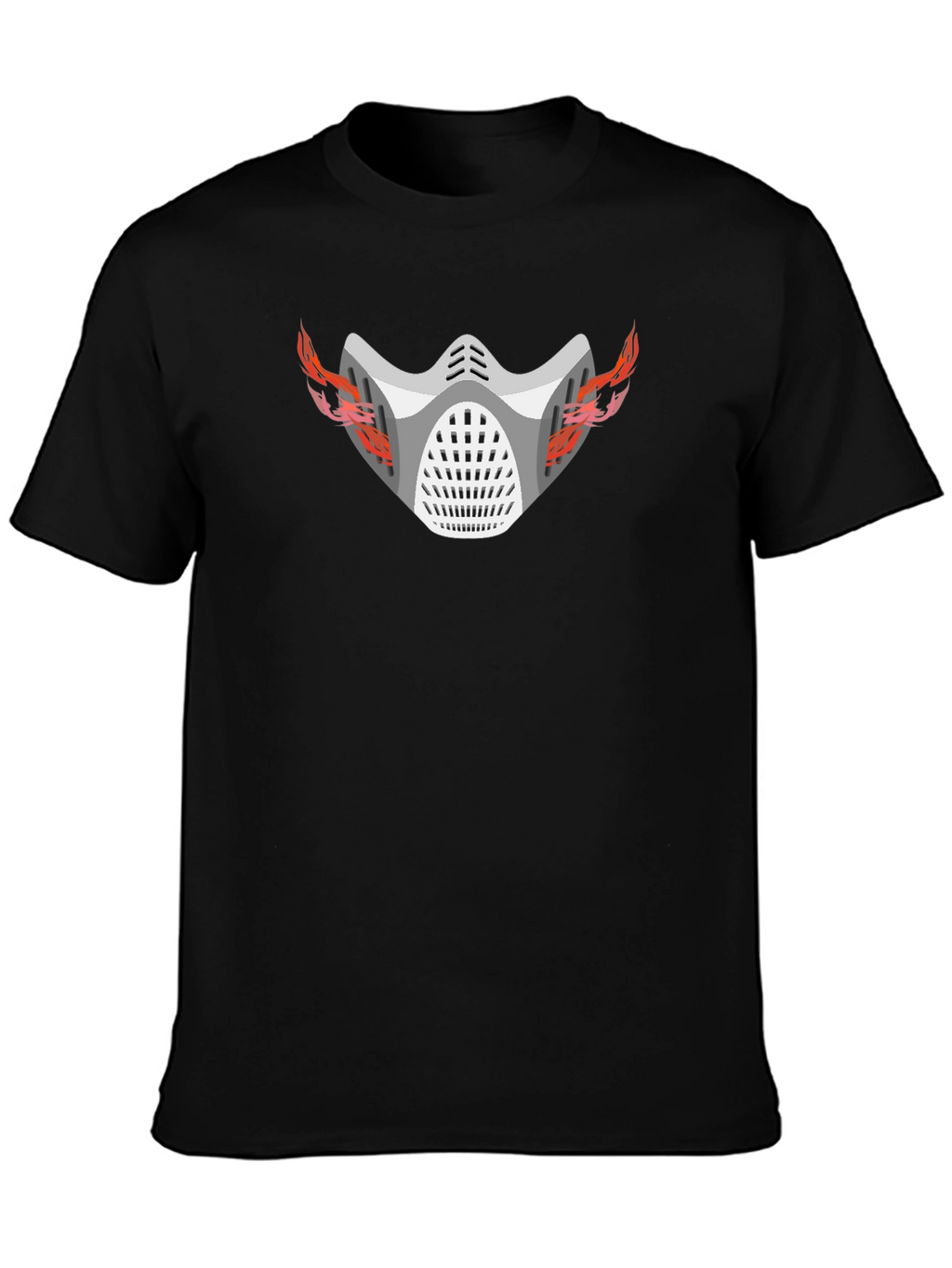 Flaming Mask Graphic T-Shirt