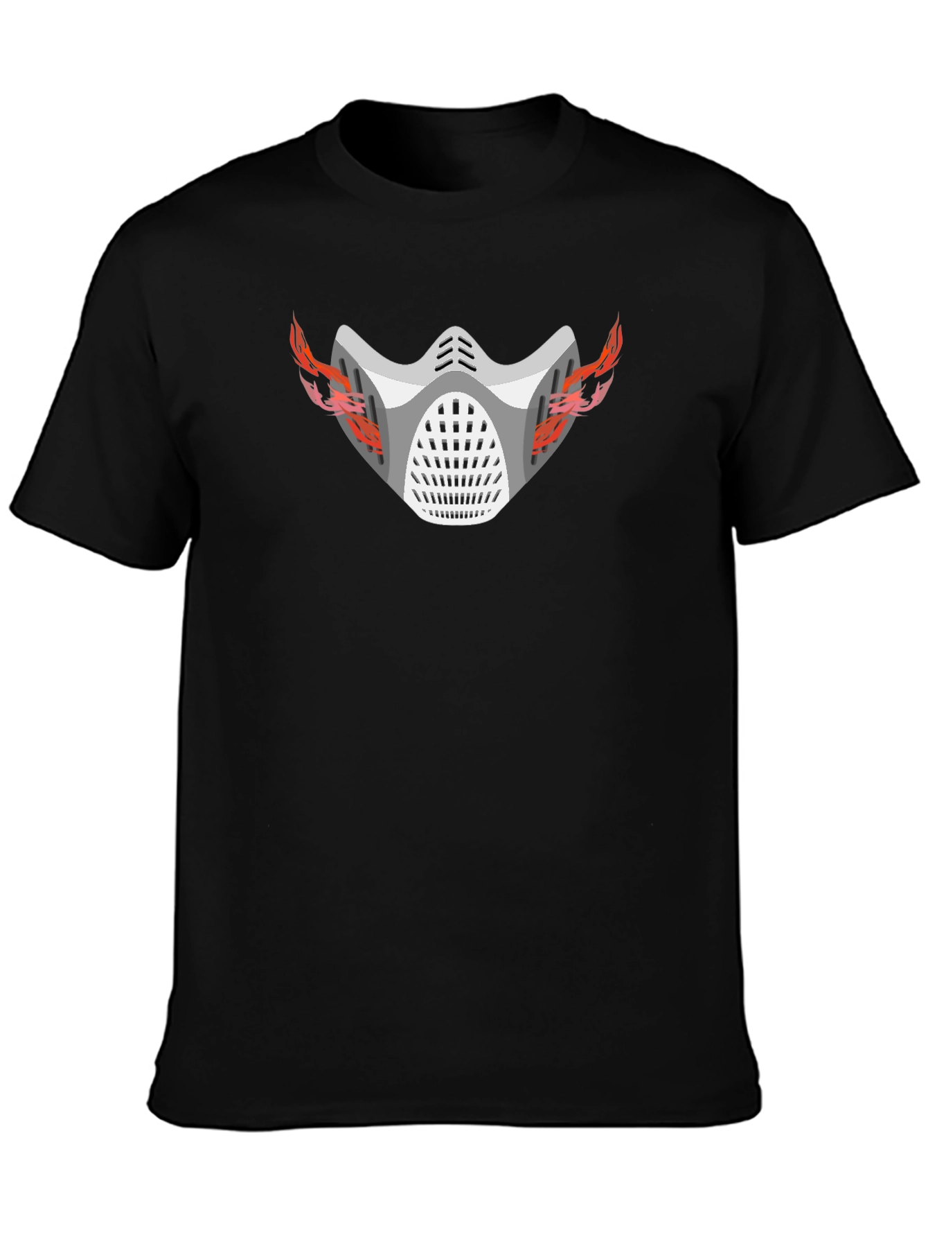 Flaming Mask Graphic T-Shirt