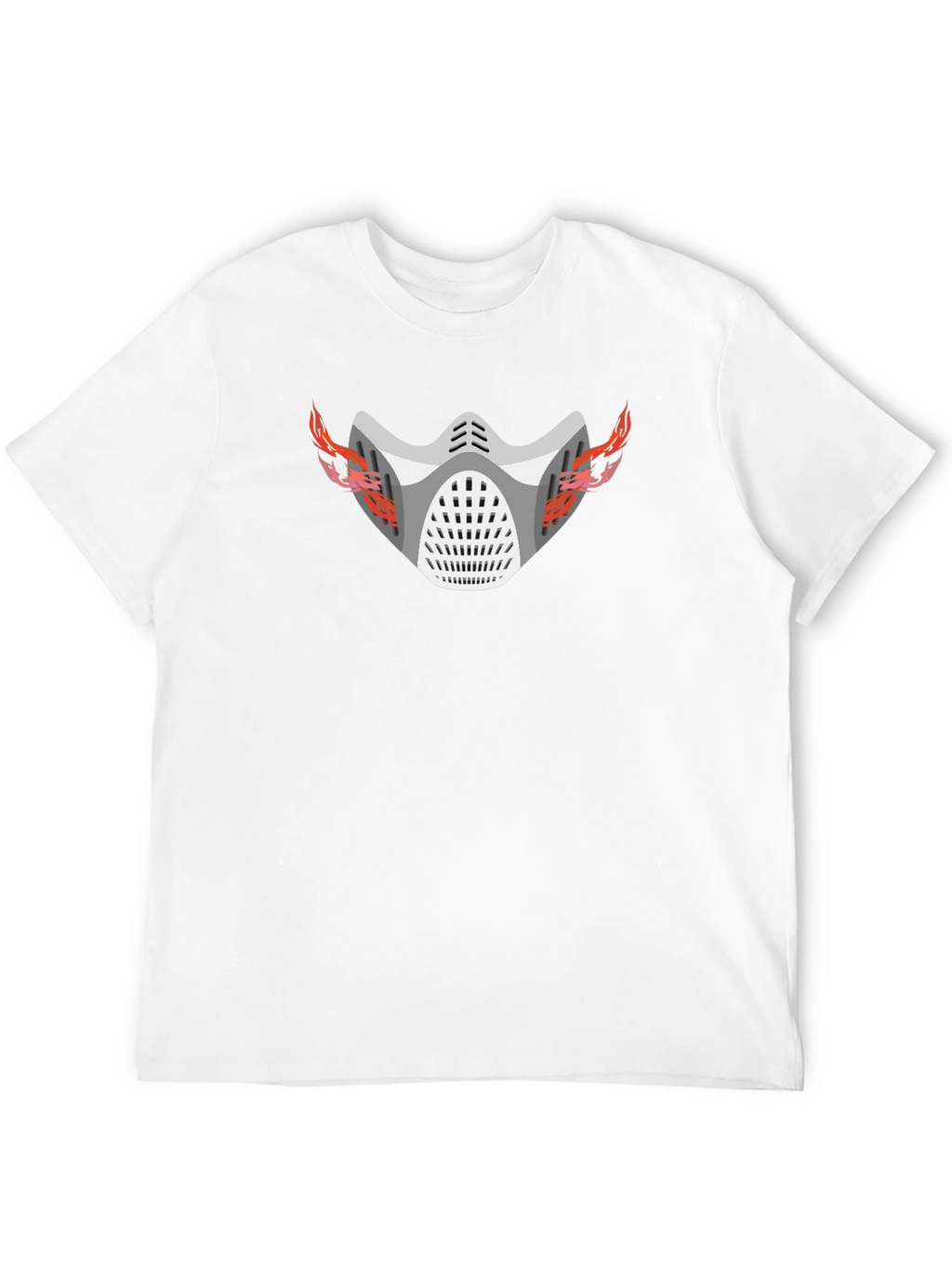 Flaming Mask Graphic T-Shirt