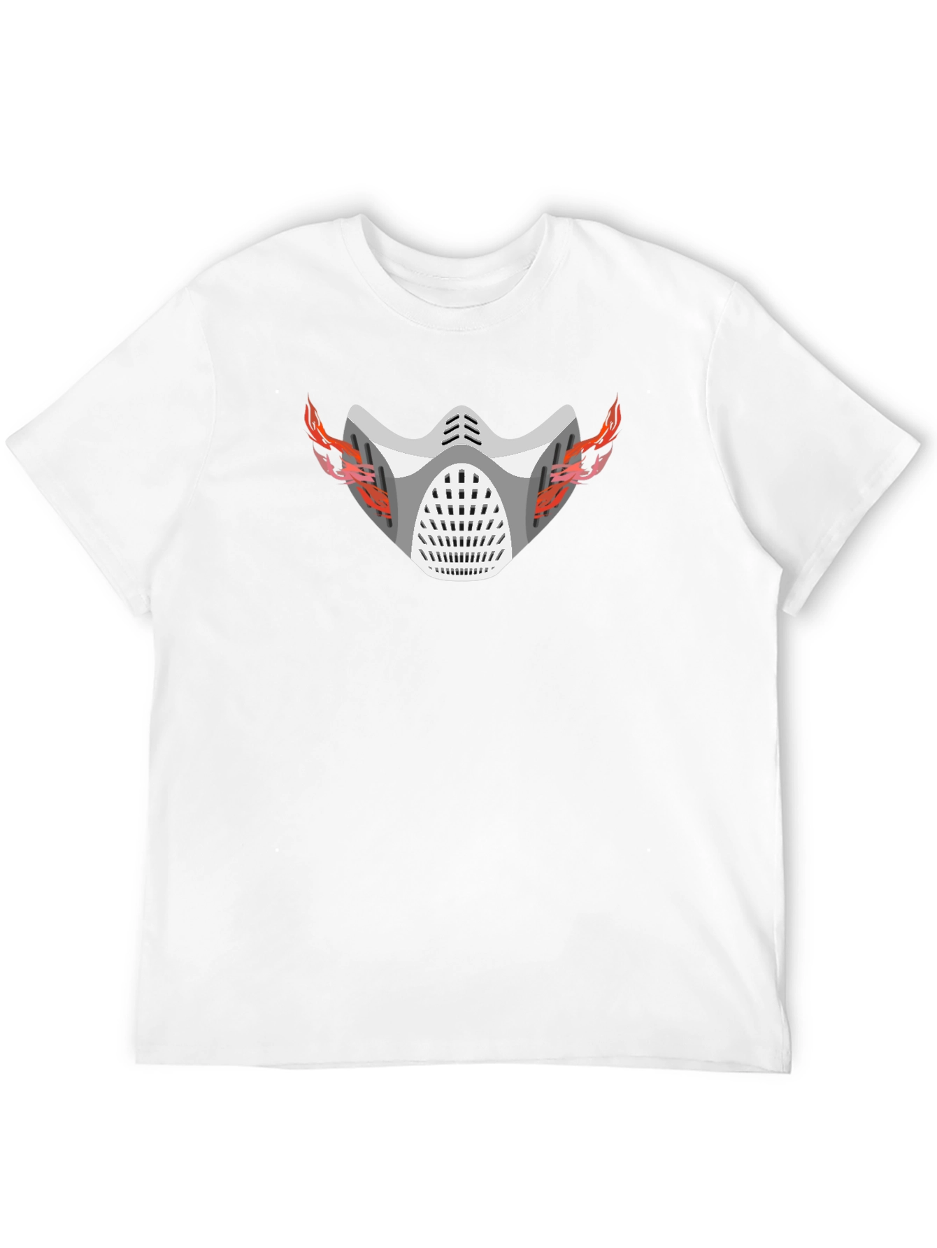 Flaming Mask Graphic T-Shirt