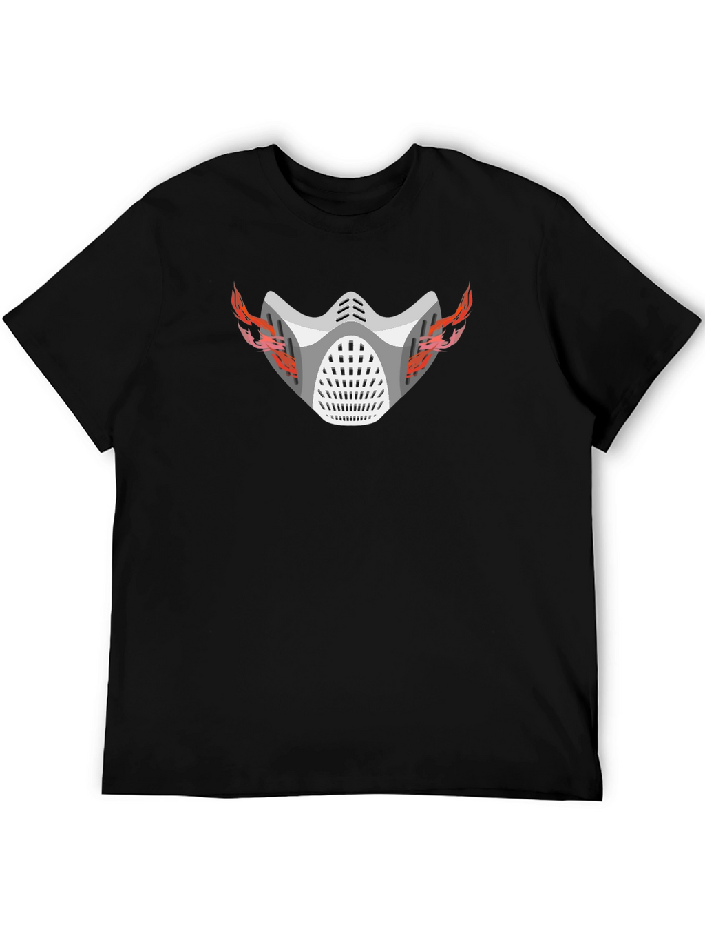 Flaming Mask Graphic T-Shirt