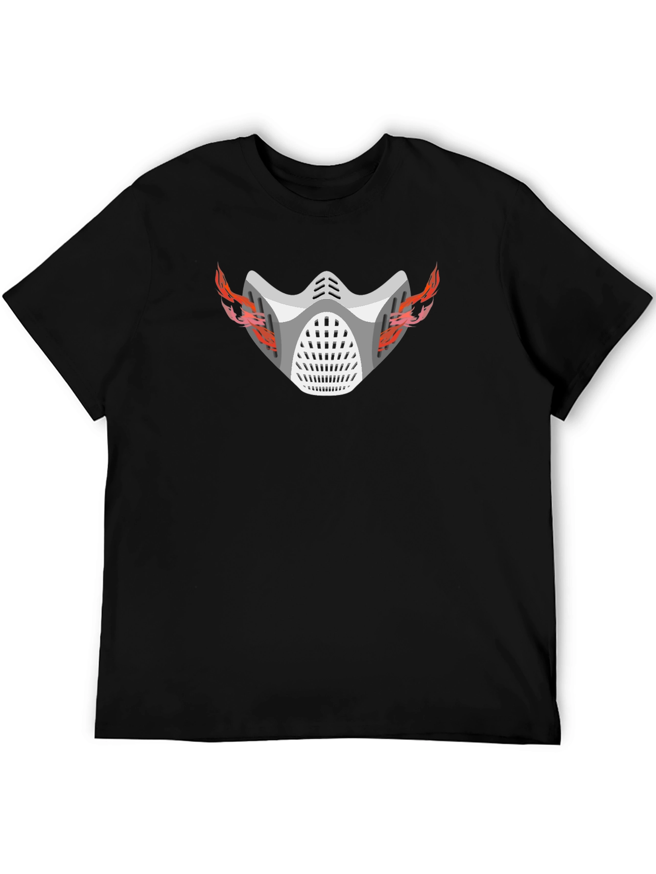 Flaming Mask Graphic T-Shirt