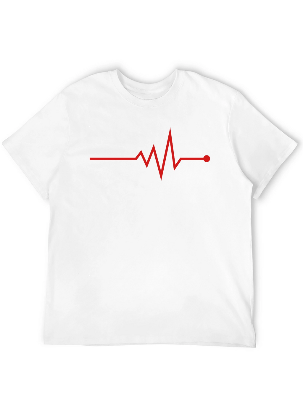 Heartbeat Graphic Black T-Shirt