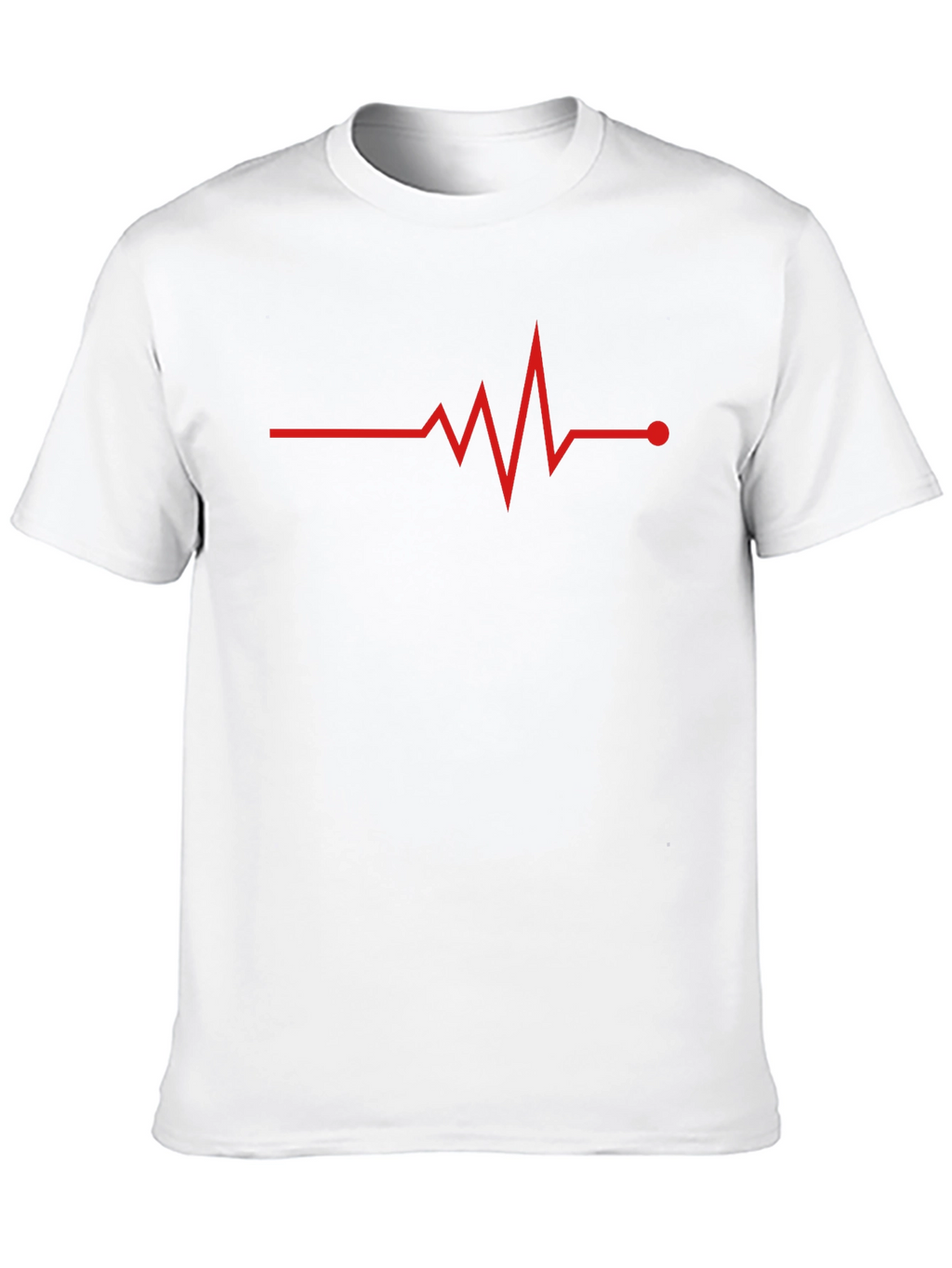Heartbeat Graphic Black T-Shirt