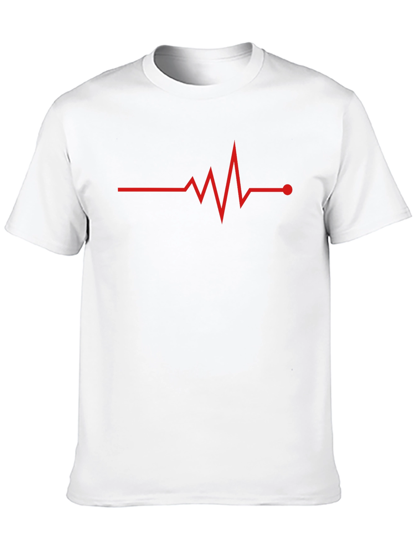 Heartbeat Graphic Black T-Shirt