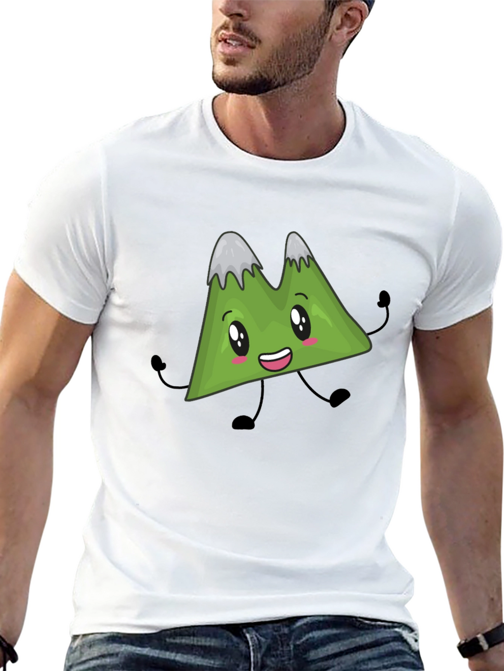 Cartoon Mountain T-Shirt - Fun Graphic Tee