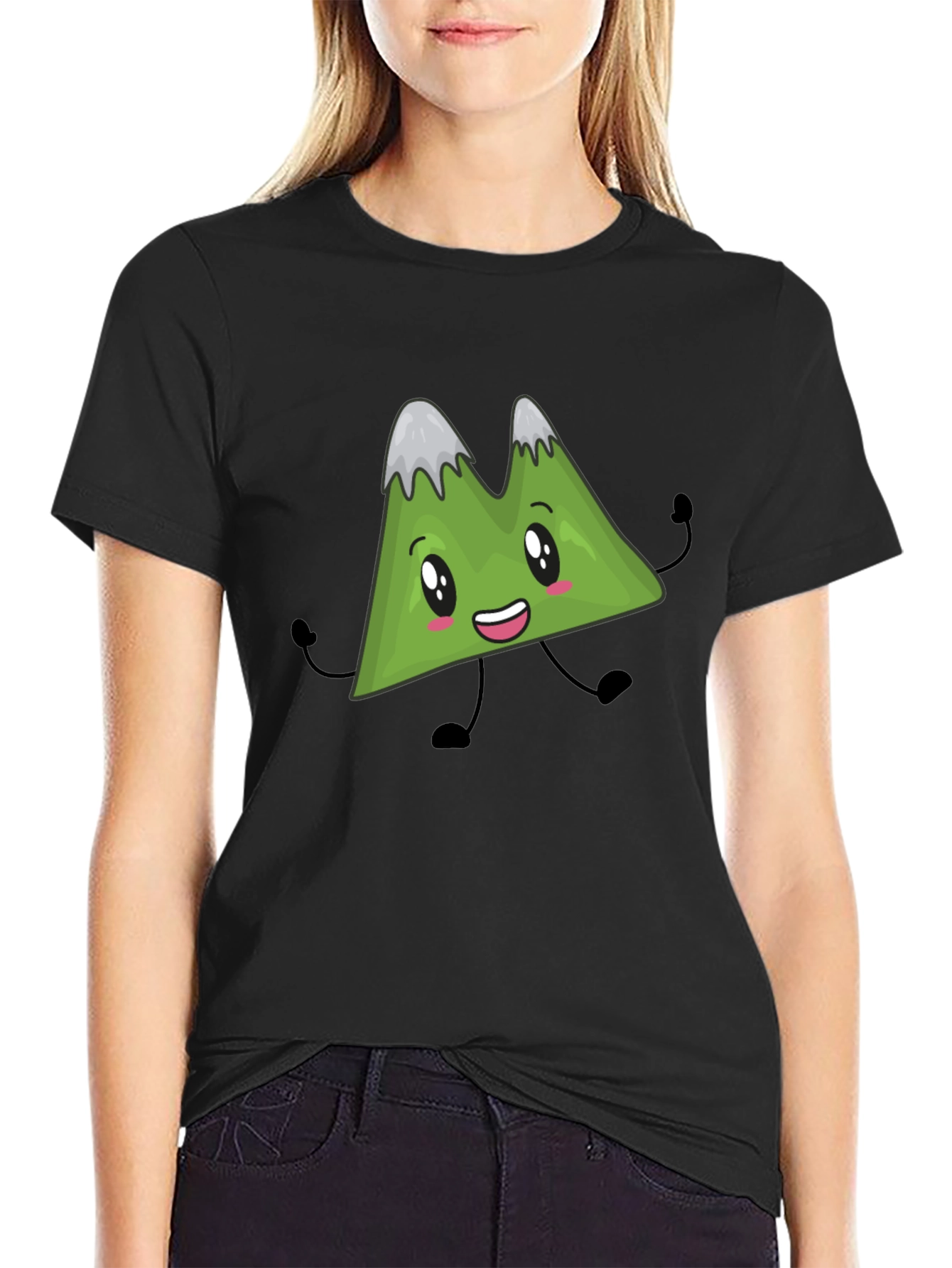 Cartoon Mountain T-Shirt - Fun Graphic Tee