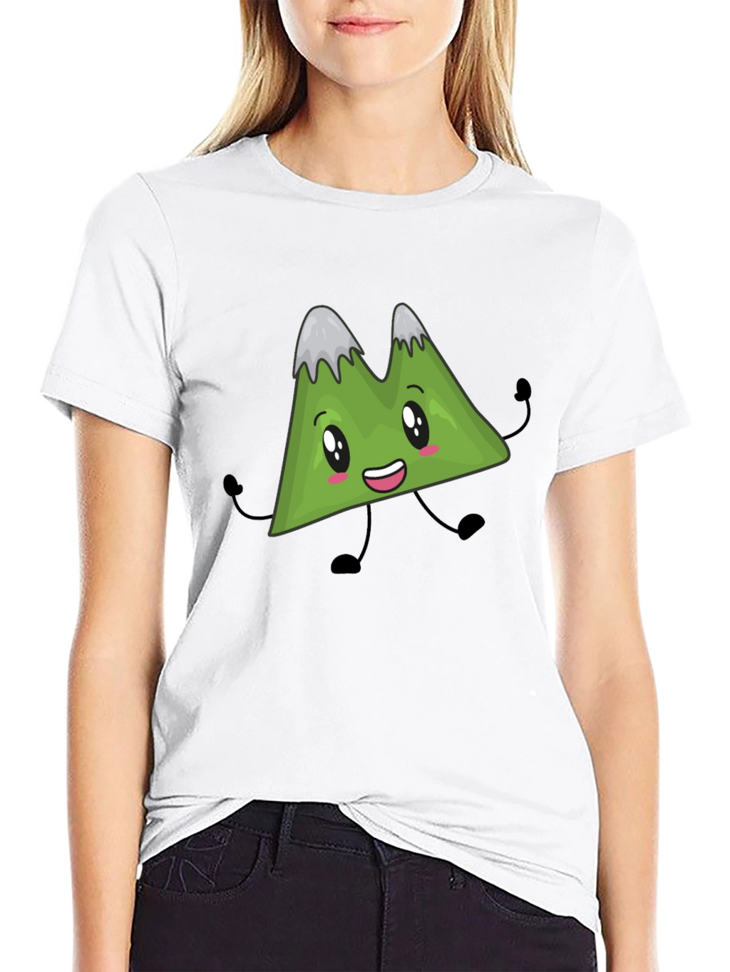 Cartoon Mountain T-Shirt - Fun Graphic Tee