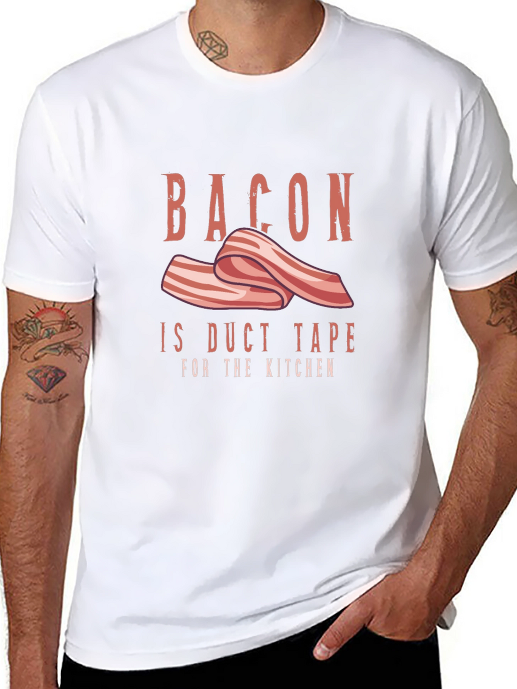 Bacon Duct Tape Kitchen T-Shirt