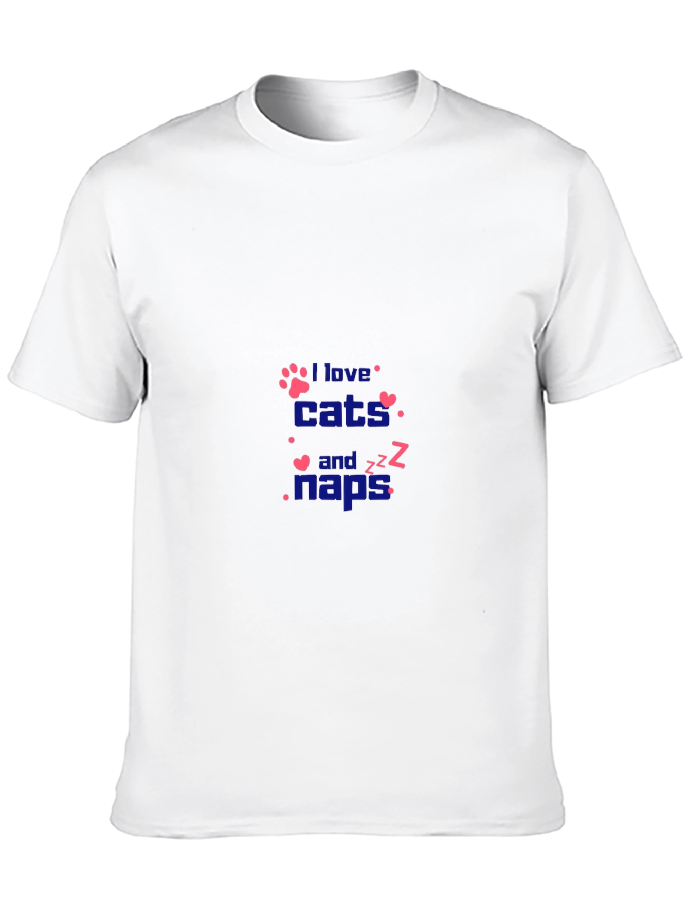 I Love Cats and Naps Graphic Tee - Black