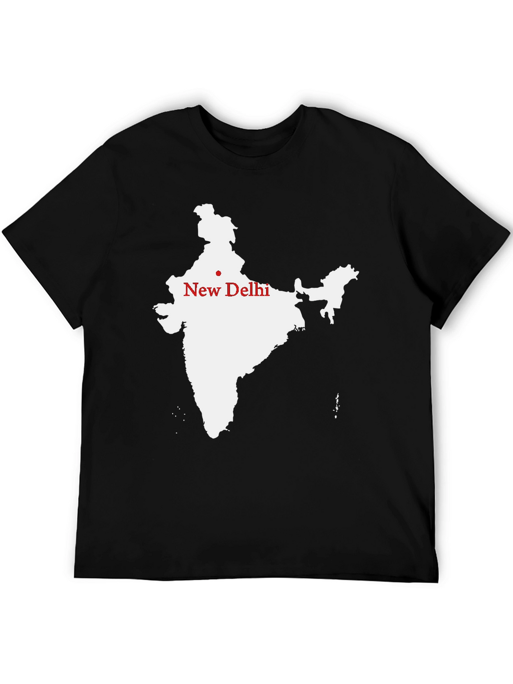 India Map T-Shirt - New Delhi Graphic Tee