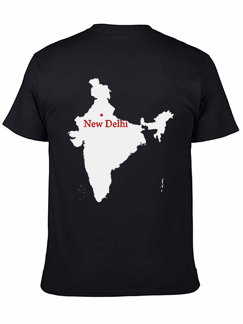 India Map T-Shirt - New Delhi Graphic Tee