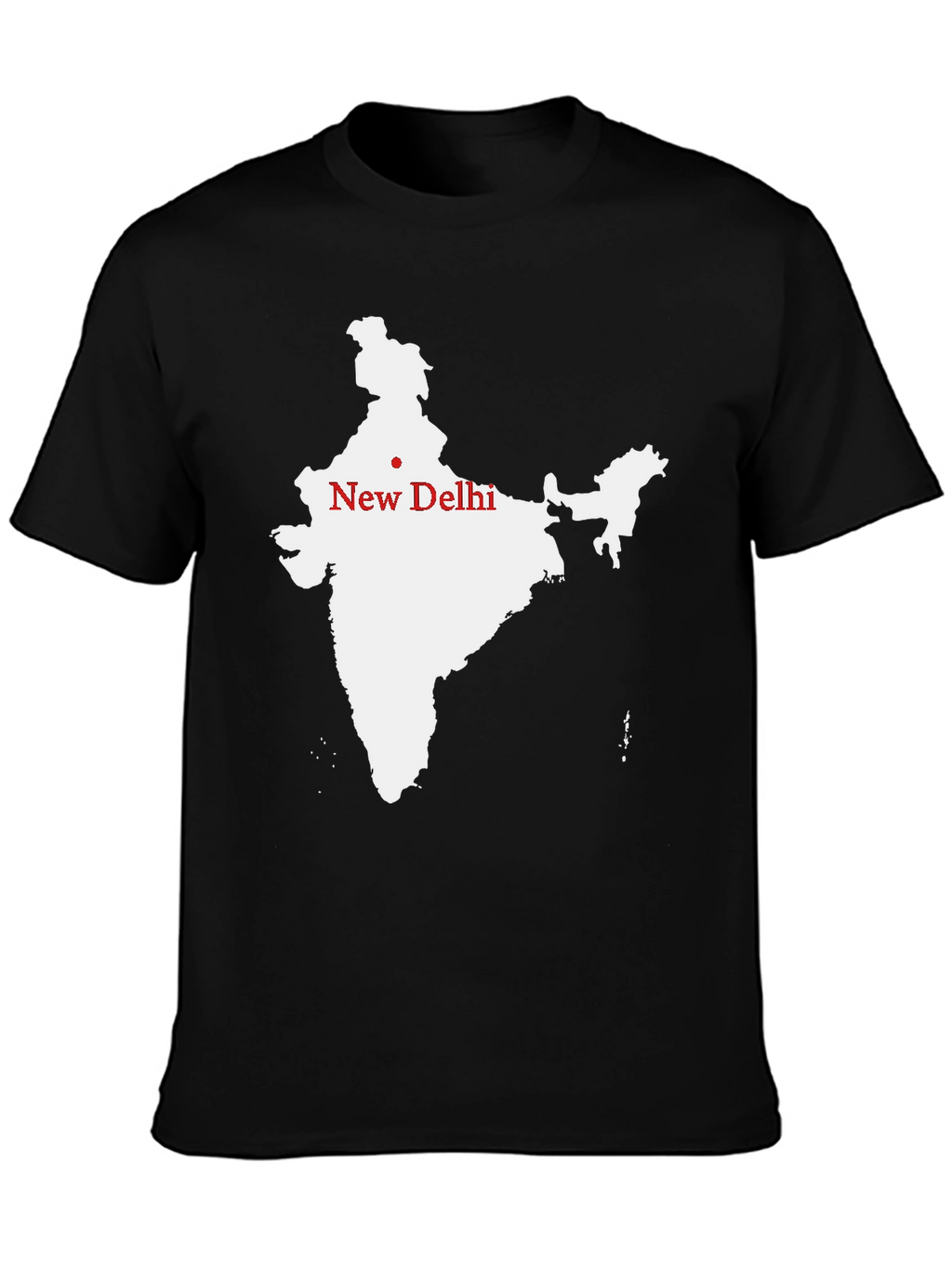 India Map T-Shirt - New Delhi Graphic Tee