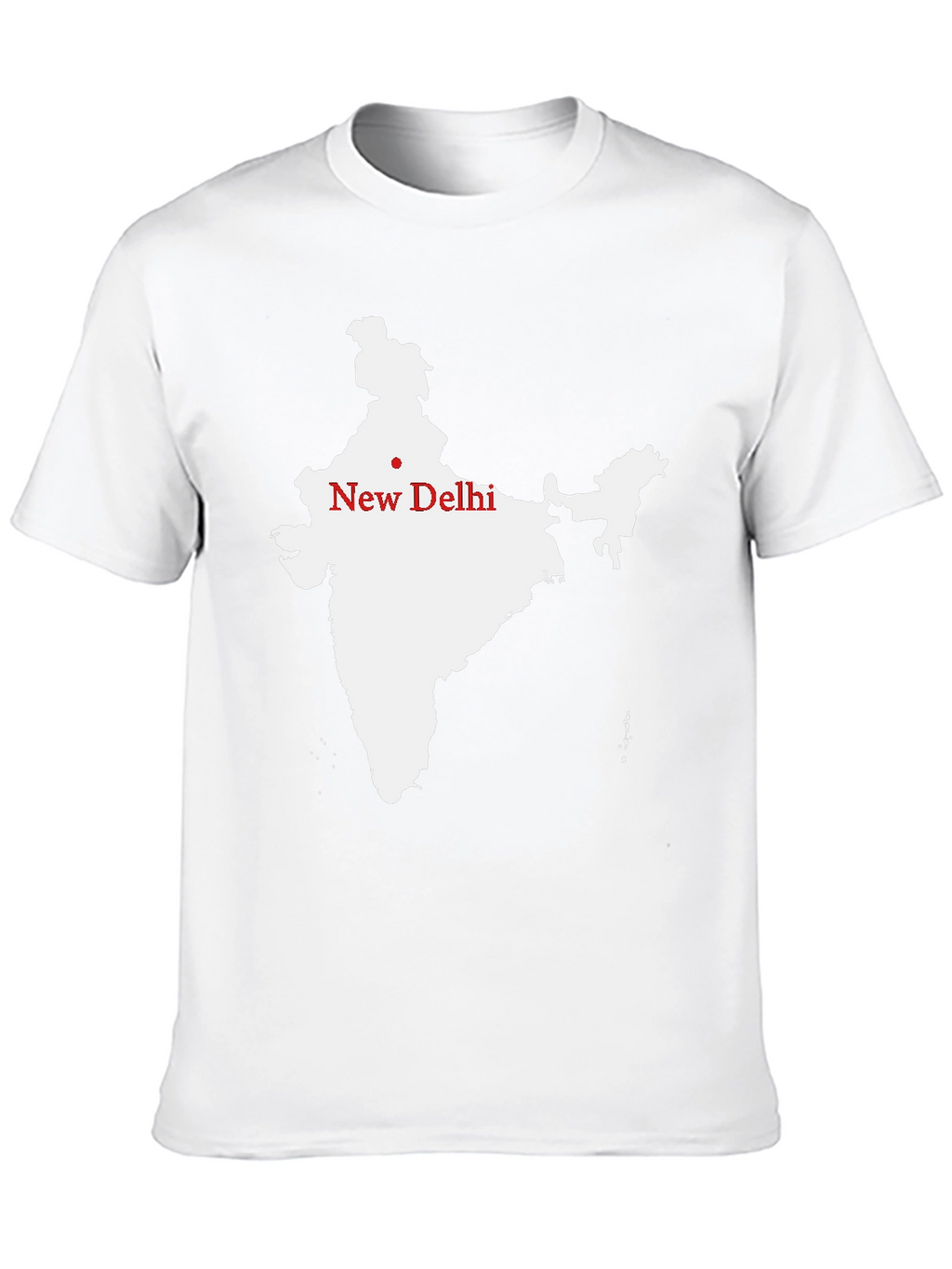 India Map T-Shirt - New Delhi Graphic Tee