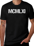 MCMLXI Graphic T-Shirt - Roman Numeral Design