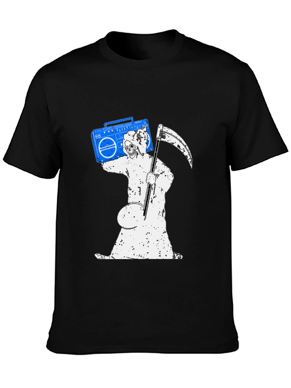 Grim Reaper Boombox Graphic T-Shirt