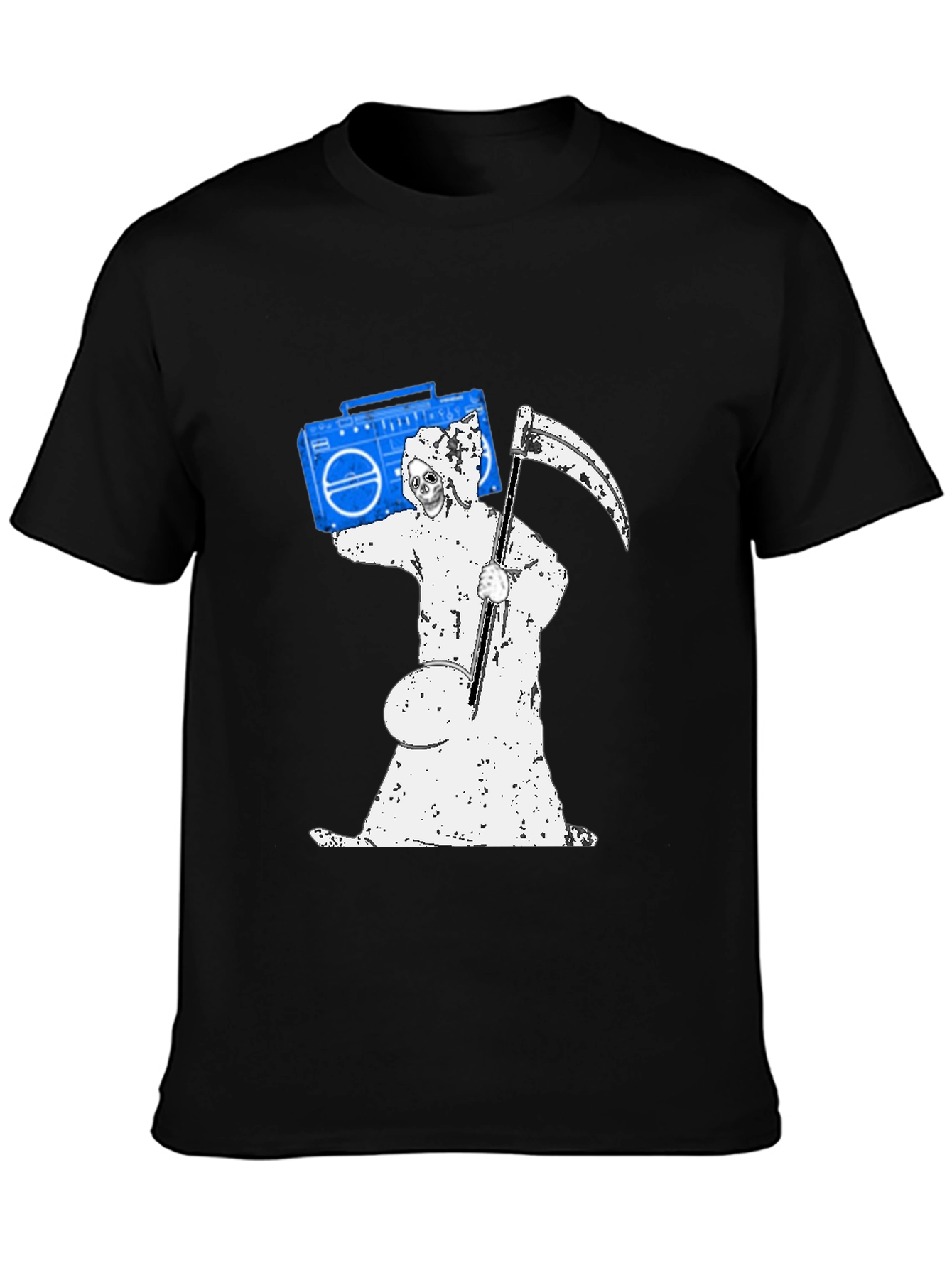 Grim Reaper Boombox Graphic T-Shirt