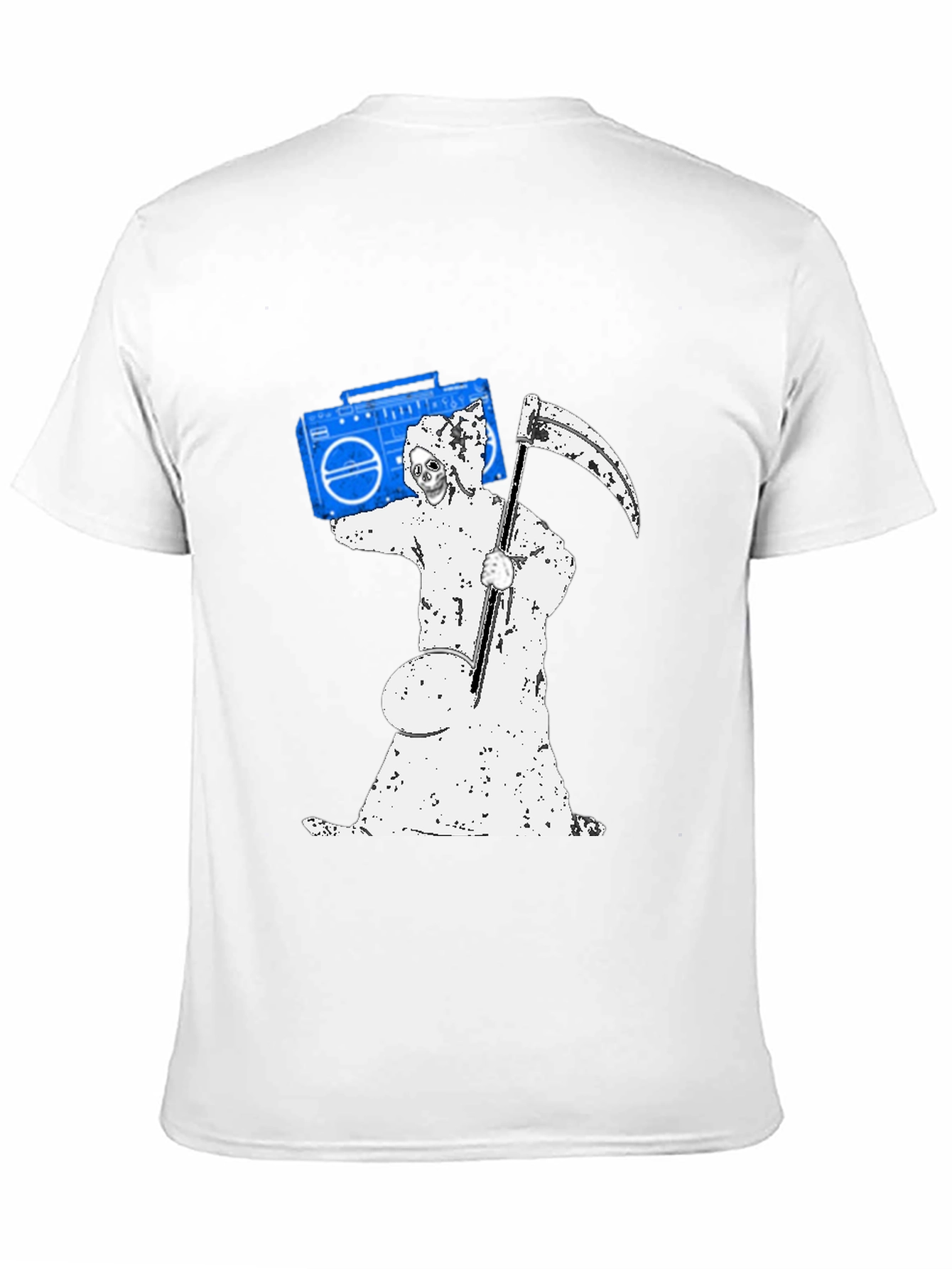 Grim Reaper Boombox Graphic T-Shirt