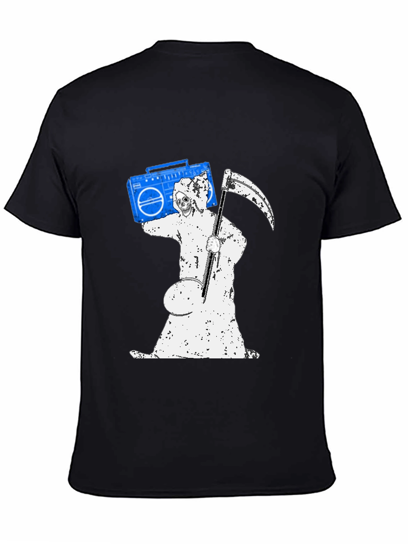 Grim Reaper Boombox Graphic T-Shirt