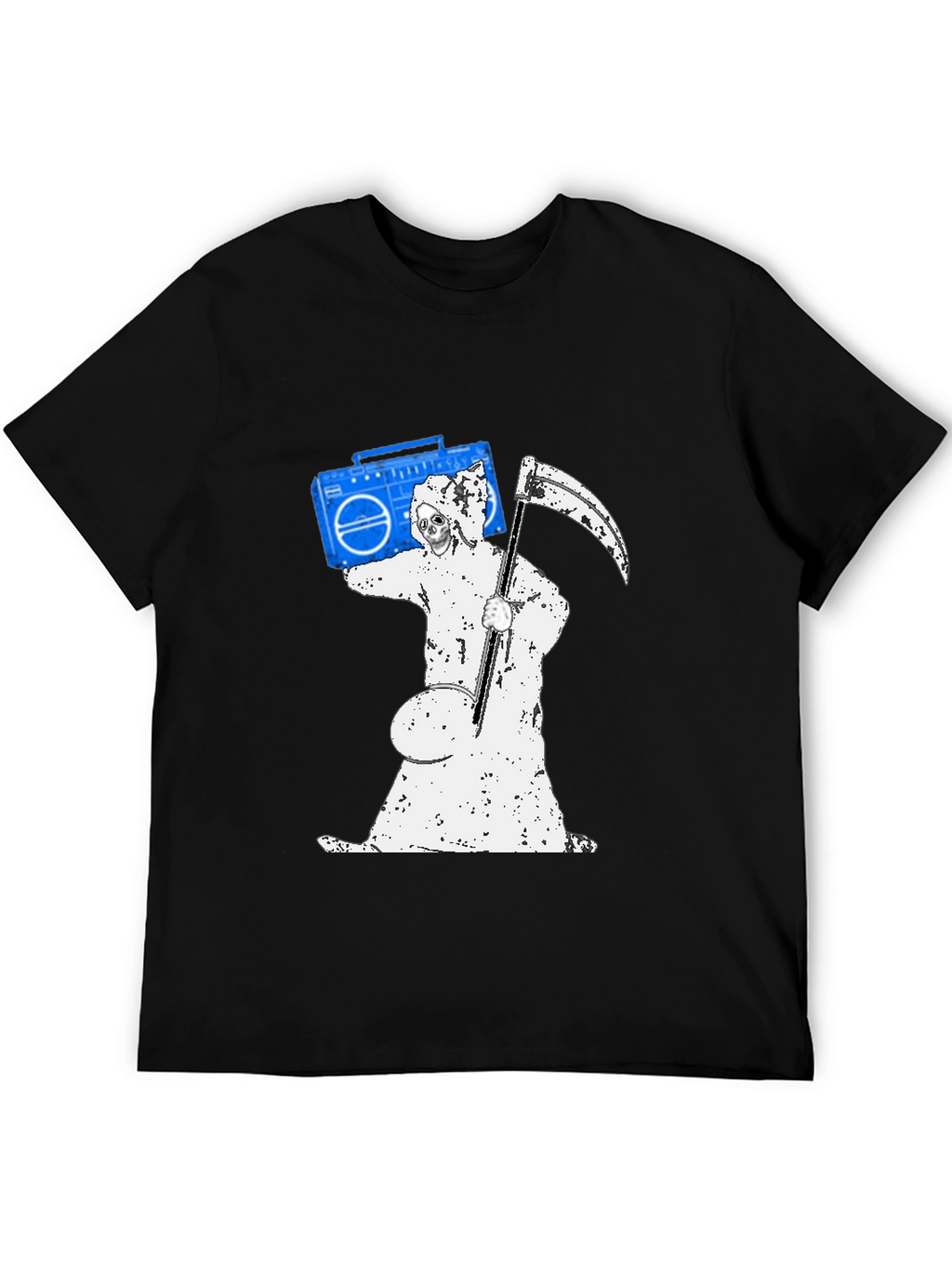 Grim Reaper Boombox Graphic T-Shirt