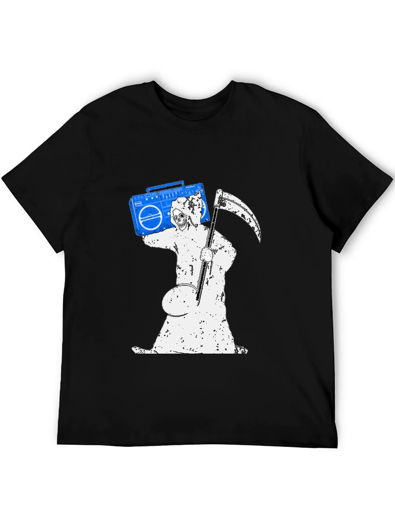 Grim Reaper Boombox Graphic T-Shirt