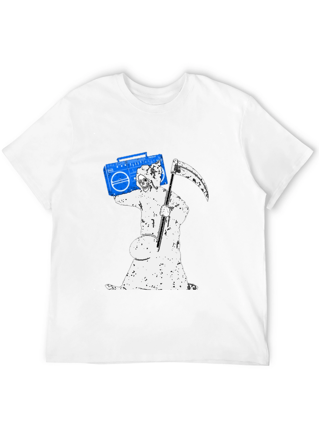 Grim Reaper Boombox Graphic T-Shirt