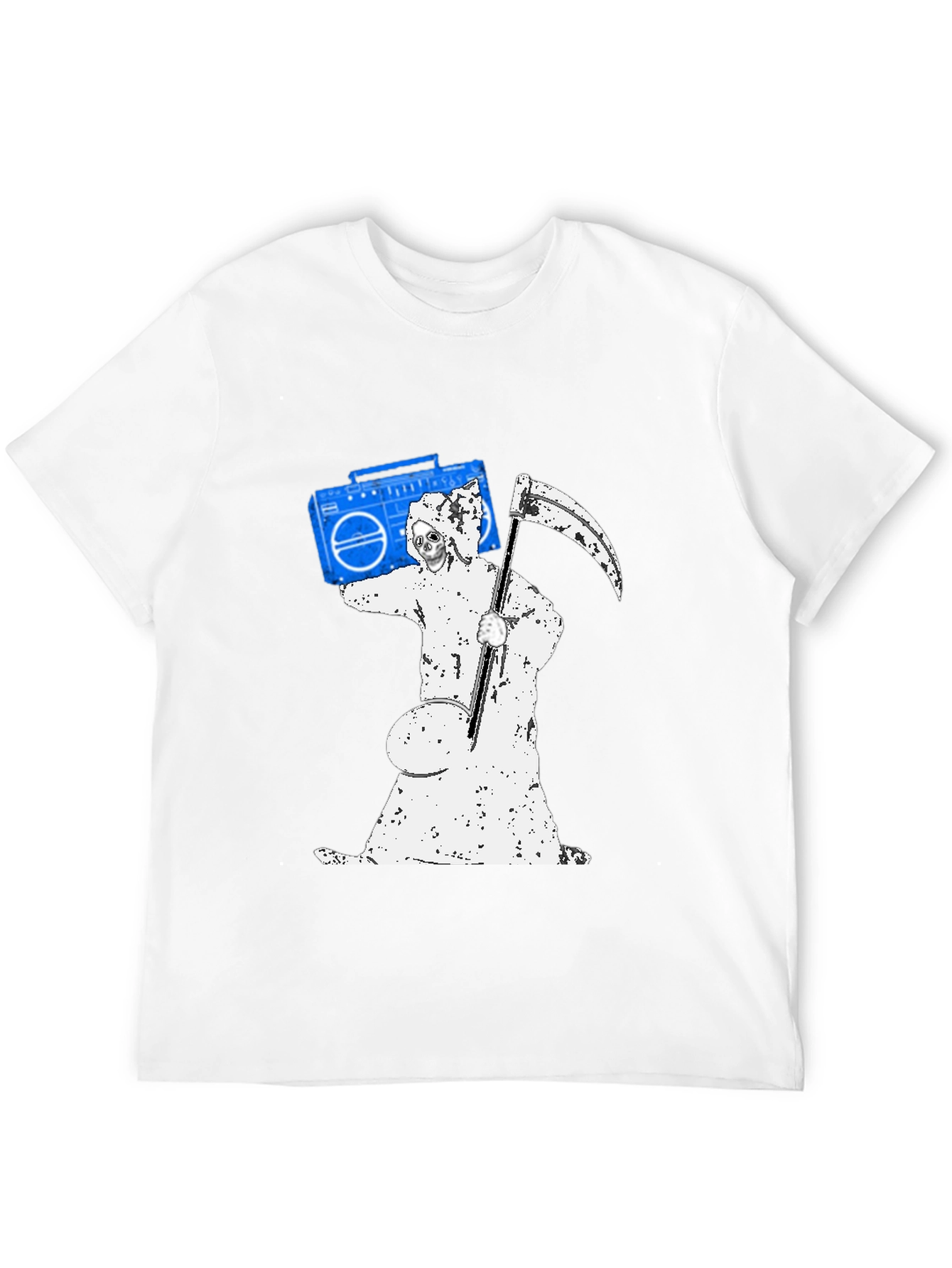 Grim Reaper Boombox Graphic T-Shirt