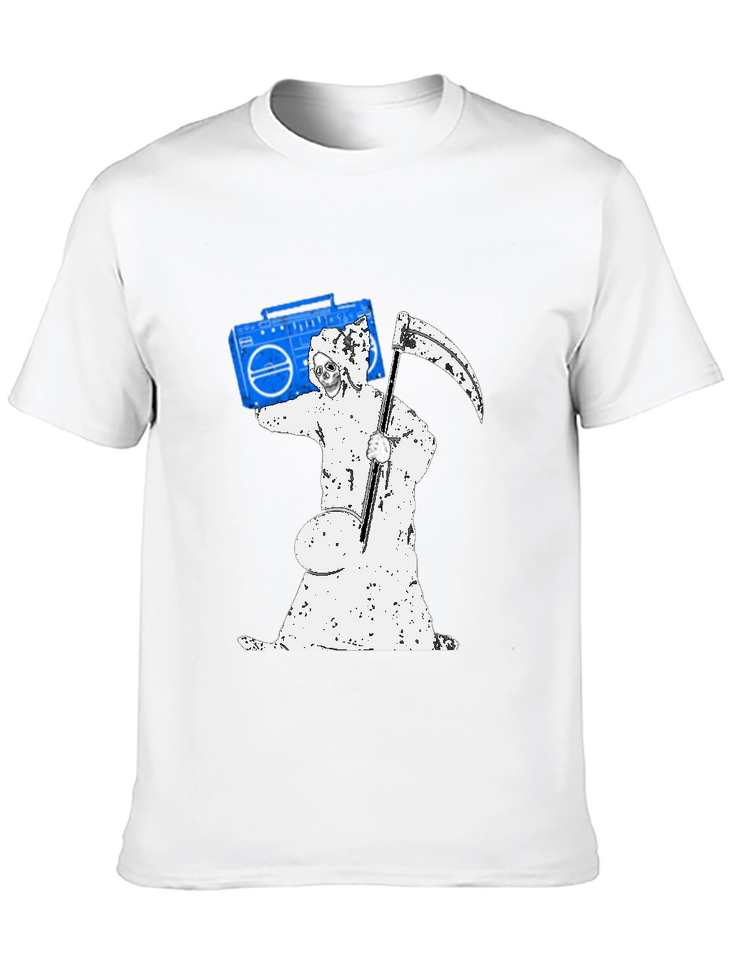 Grim Reaper Boombox Graphic T-Shirt