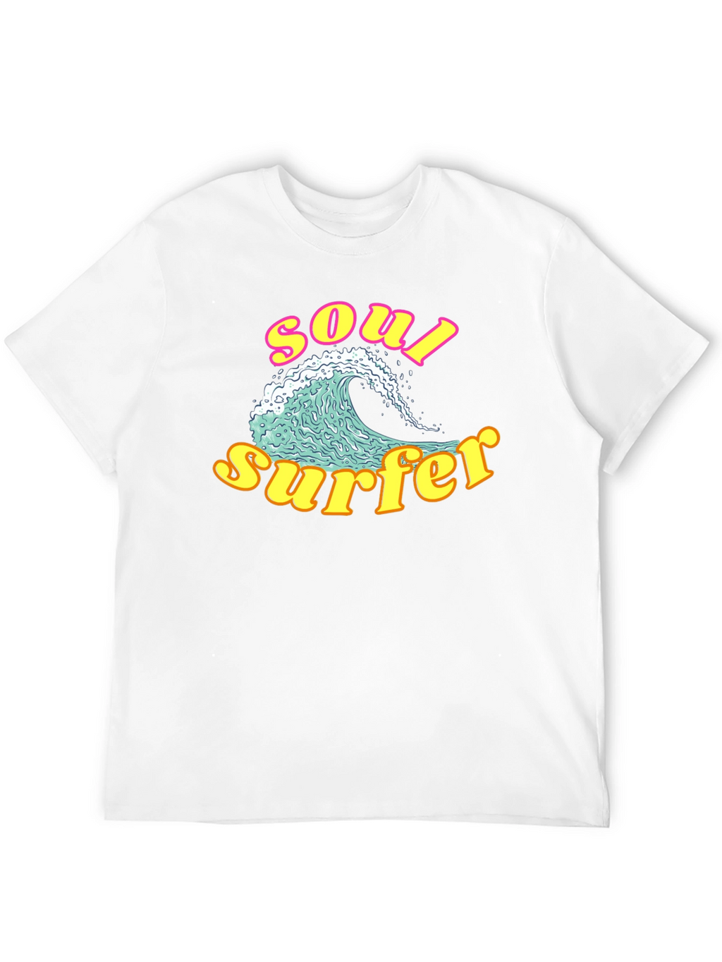 Soul Surfer Graphic Tee - Retro Wave Design