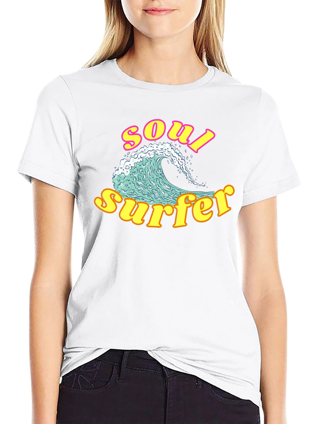 Soul Surfer Graphic Tee - Retro Wave Design