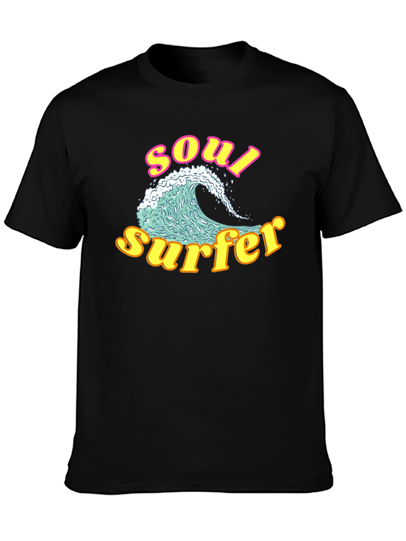Soul Surfer Graphic Tee - Retro Wave Design