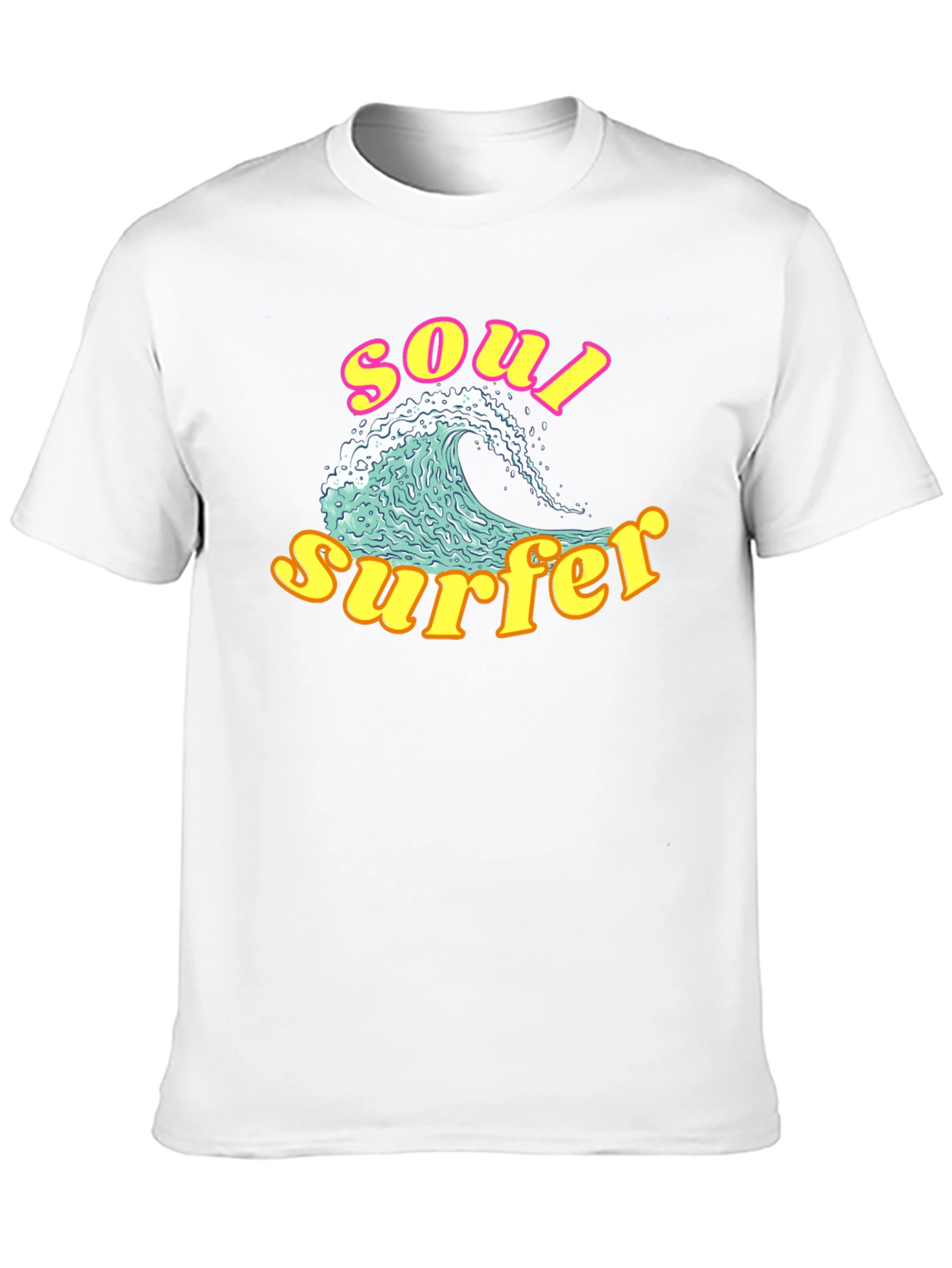 Soul Surfer Graphic Tee - Retro Wave Design