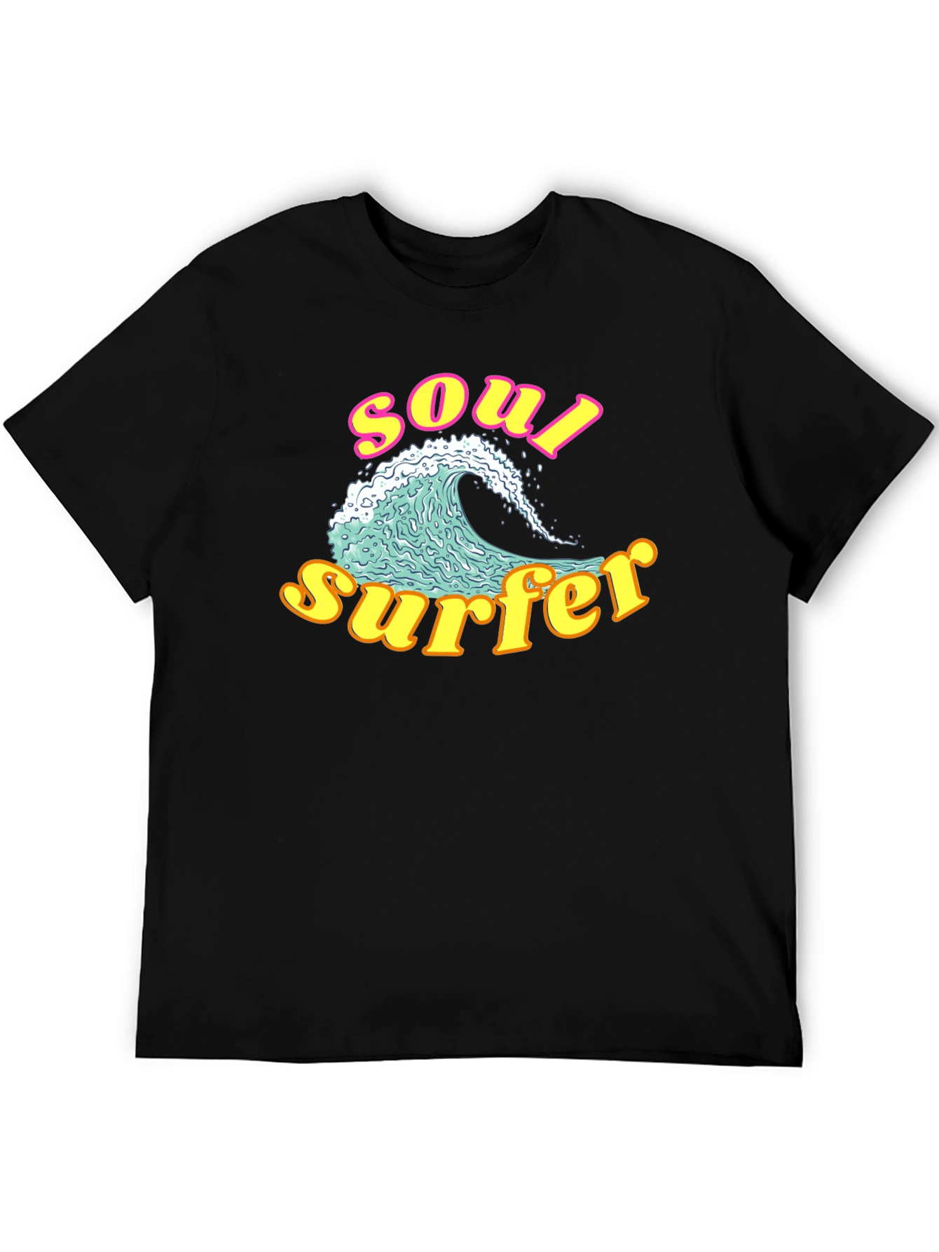 Soul Surfer Graphic Tee - Retro Wave Design