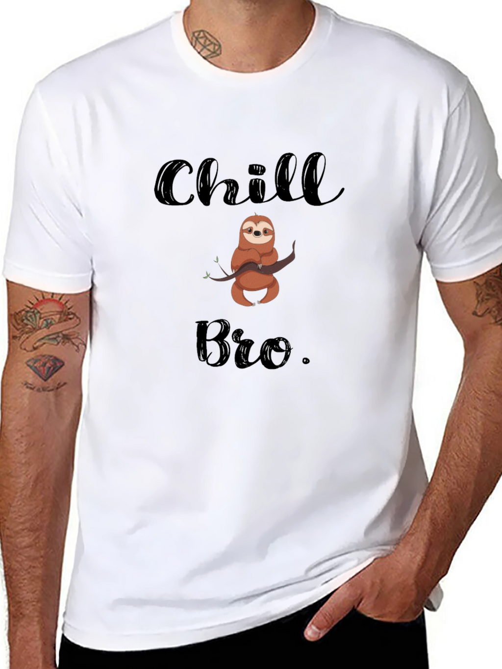 Chill Bro Sloth Graphic Tee
