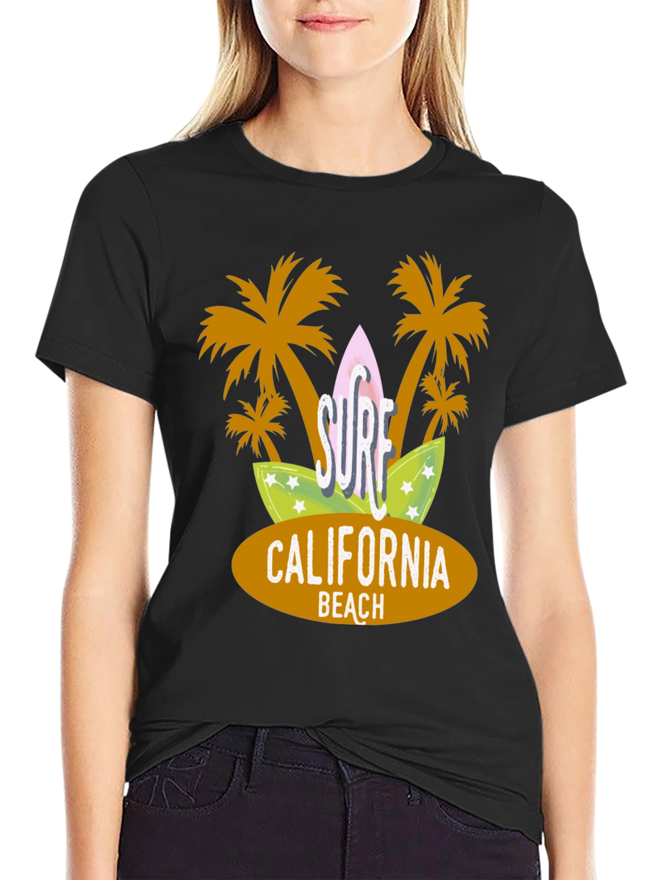 Surf California Beach Graphic Tee