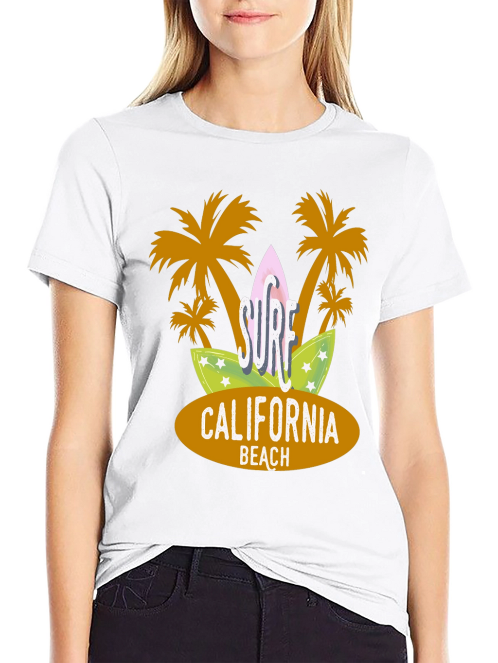 Surf California Beach Graphic Tee