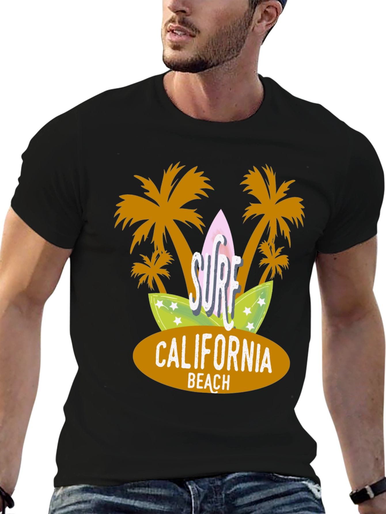 Surf California Beach Graphic Tee
